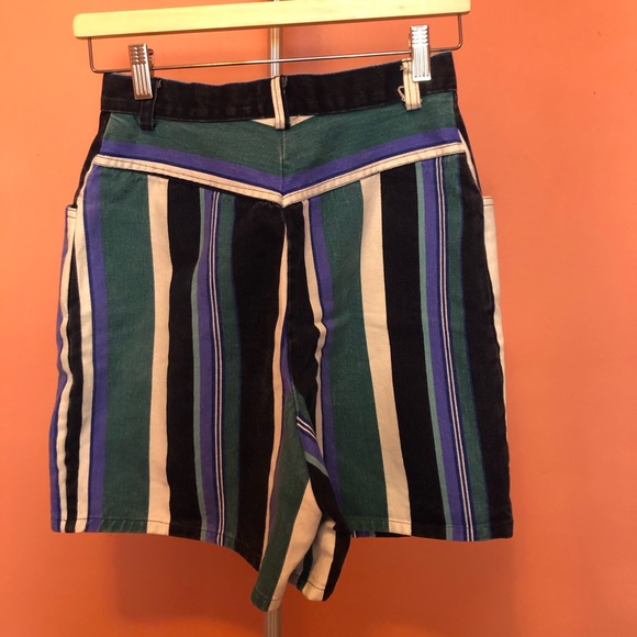 Striped Denim Skort - Picture 2 of 3